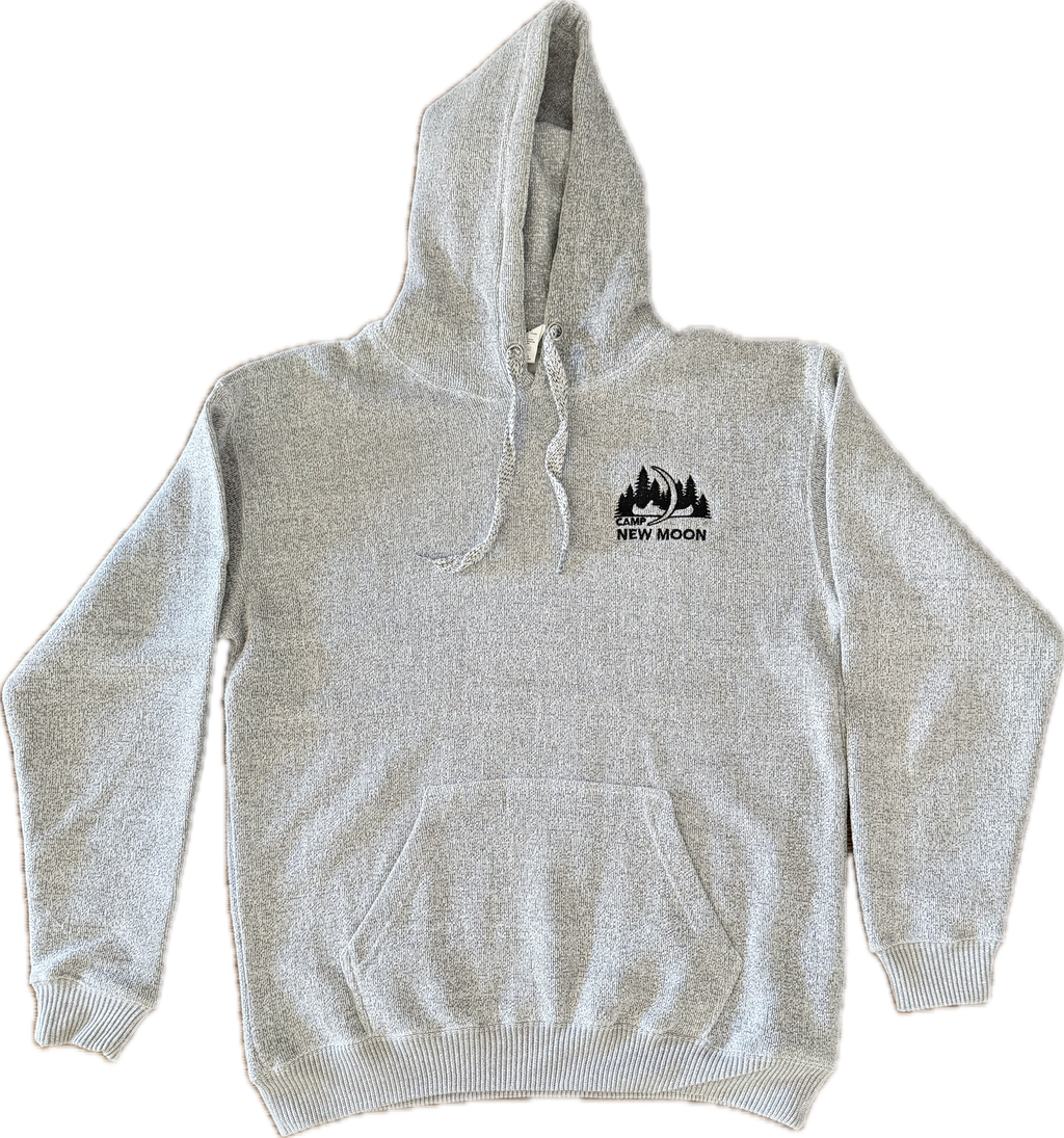 Textured Grey Hoodie Sweatshirt